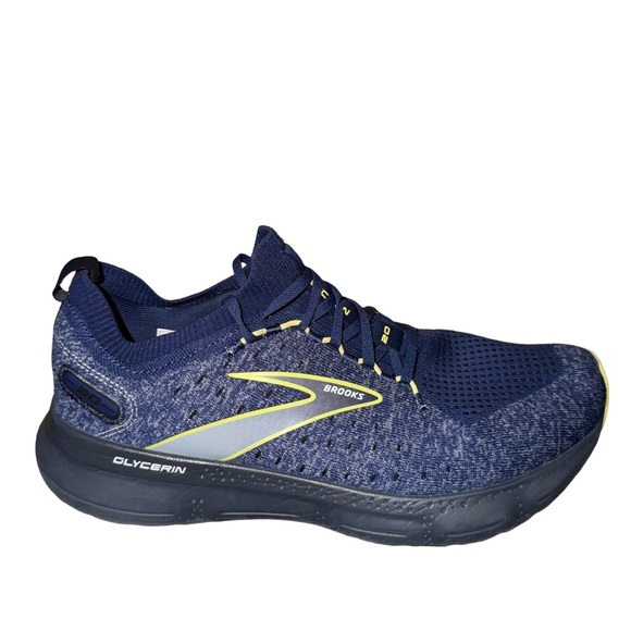 Brooks Men's Navy Glycerin 20 stealth fit Running Shoe size 12